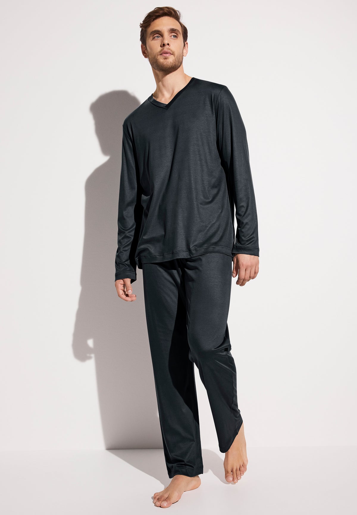 Sustainable Luxury | Pyjama lang - dark slate