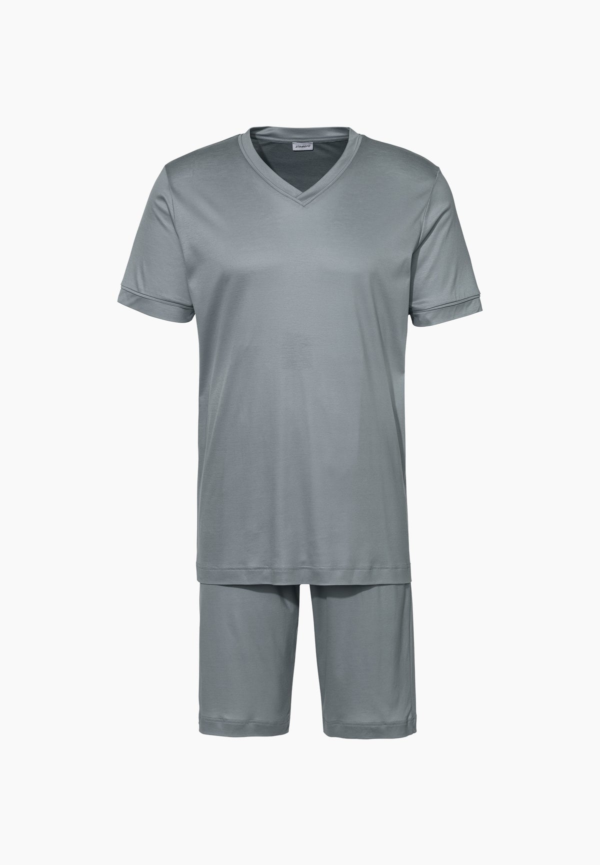 Sustainable Luxury | Pyjama kurz - blue grey