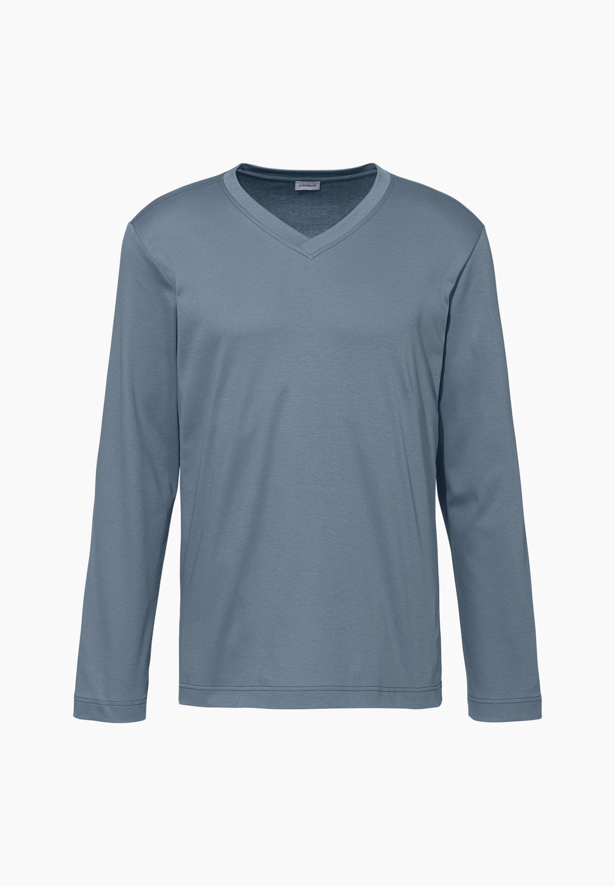 Supreme Green Cotton | T-Shirt langarm V-Ausschnitt - north lake