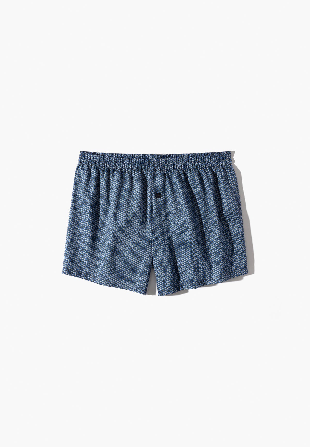 Cotton Sateen Print | Boxer Shorts - fantasy blue