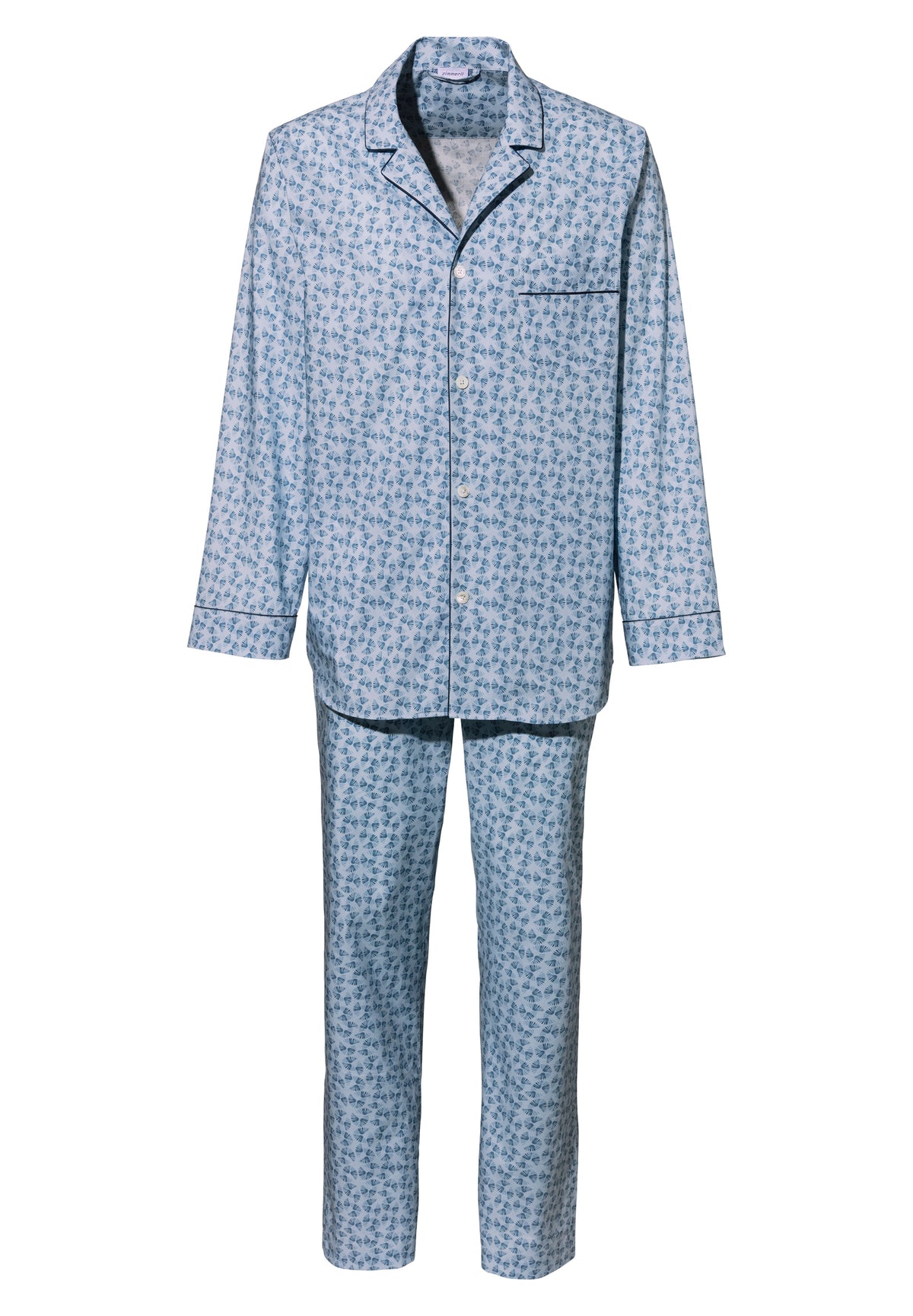 Cotton Poplin Print | Pyjama lang - light blue
