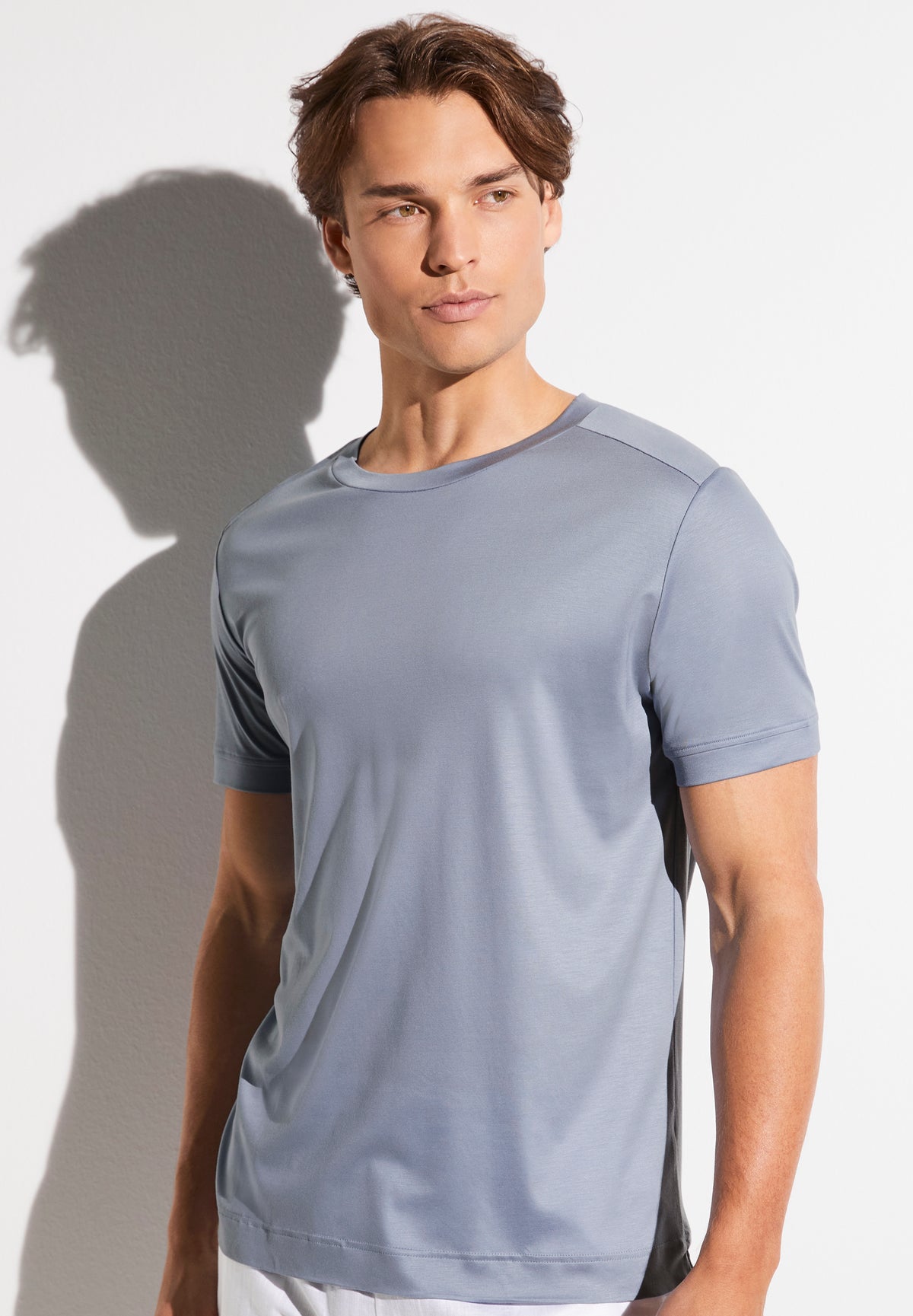 Sustainable Luxury | T-Shirt kurzarm - sky blue