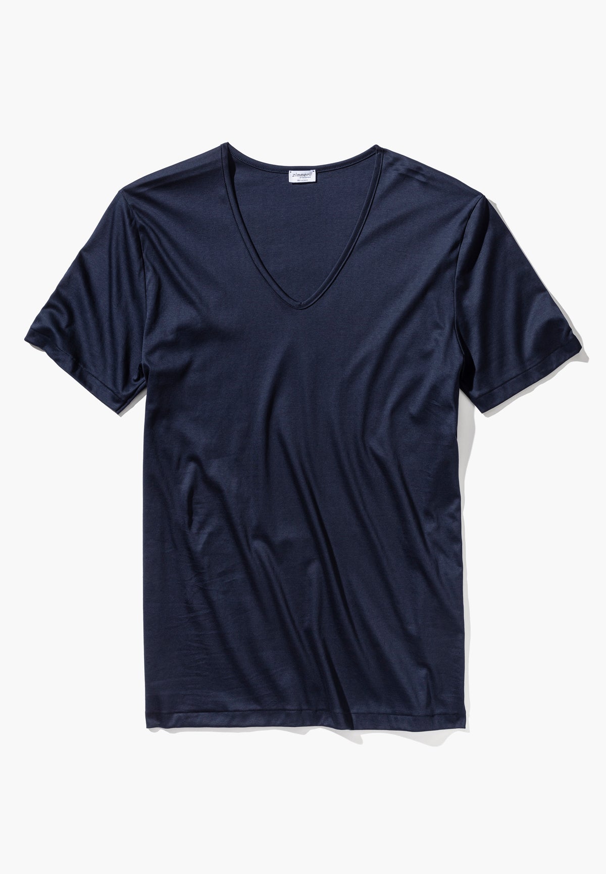 Sea Island | T-Shirt kurzarm V-Ausschnitt - navy
