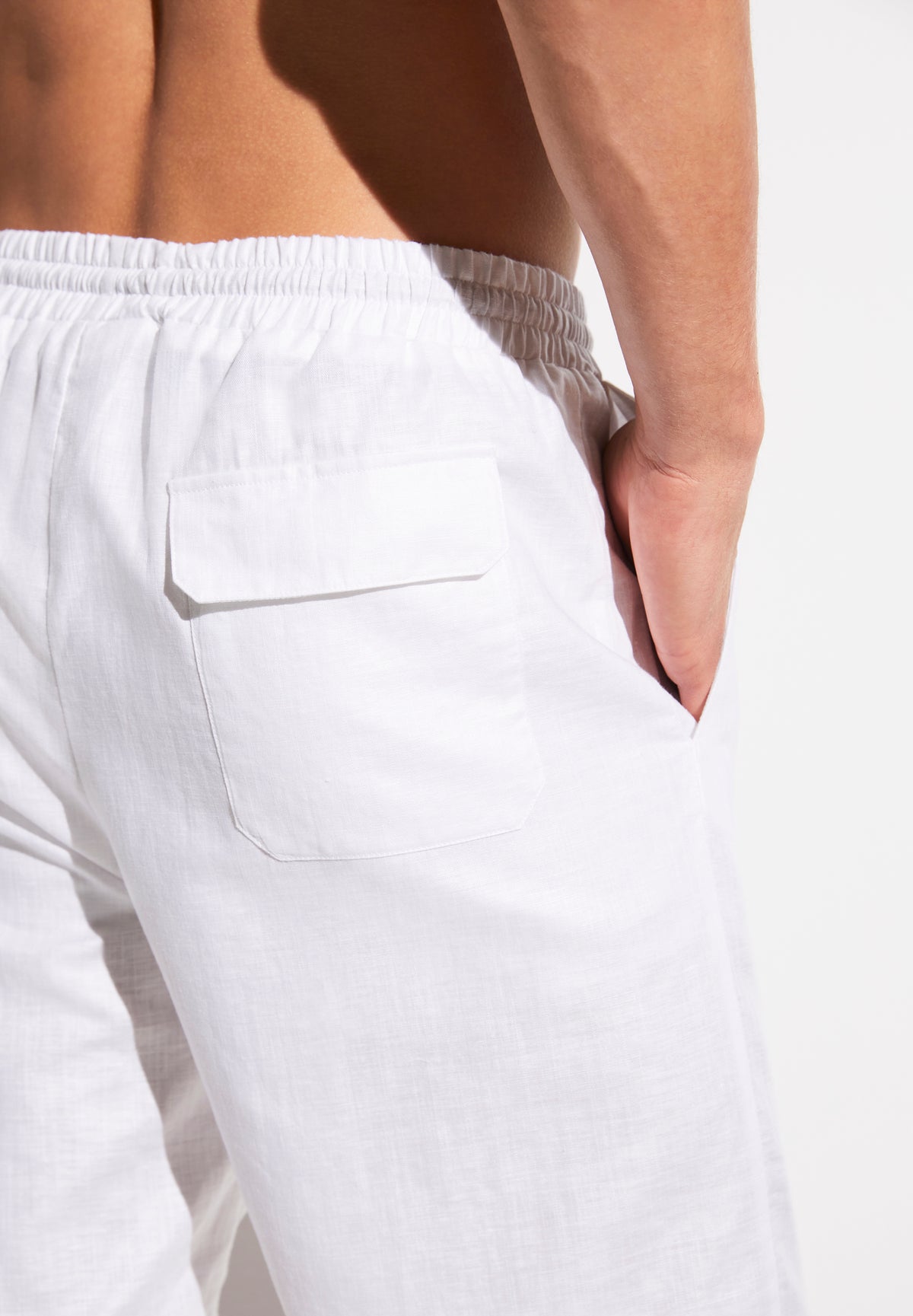 Linen Blend | Shorts - white