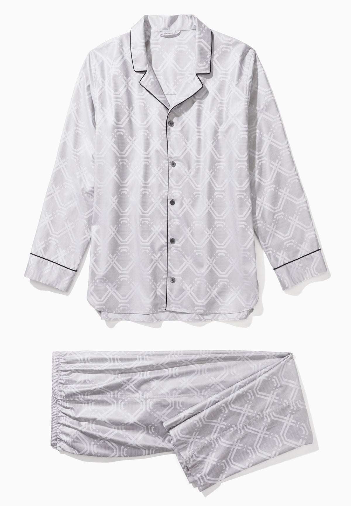 Luxury Jacquard | Pyjama lang - geo taupe