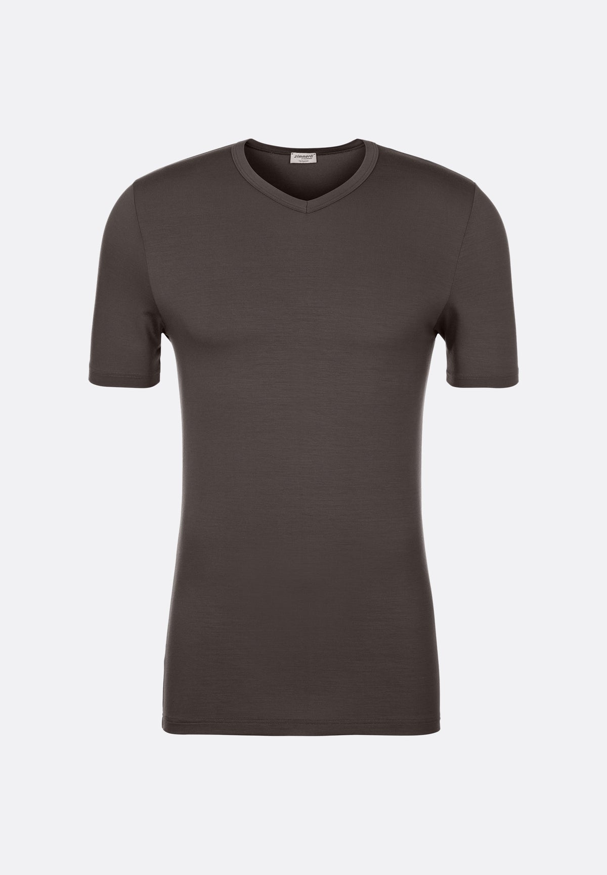 Pureness | T-Shirt à manches courtes col en V - grey sage