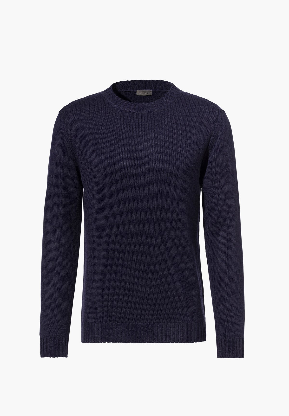 Flat Knit | Pullover - dark blue