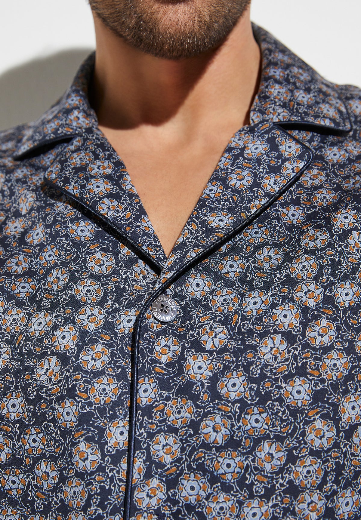 Cotton Sateen Print | Pyjama lang - multicolor blue