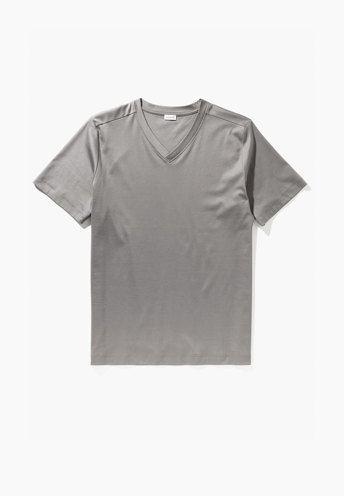Supreme Green Cotton | T-Shirt kurzarm V-Ausschnitt - grey