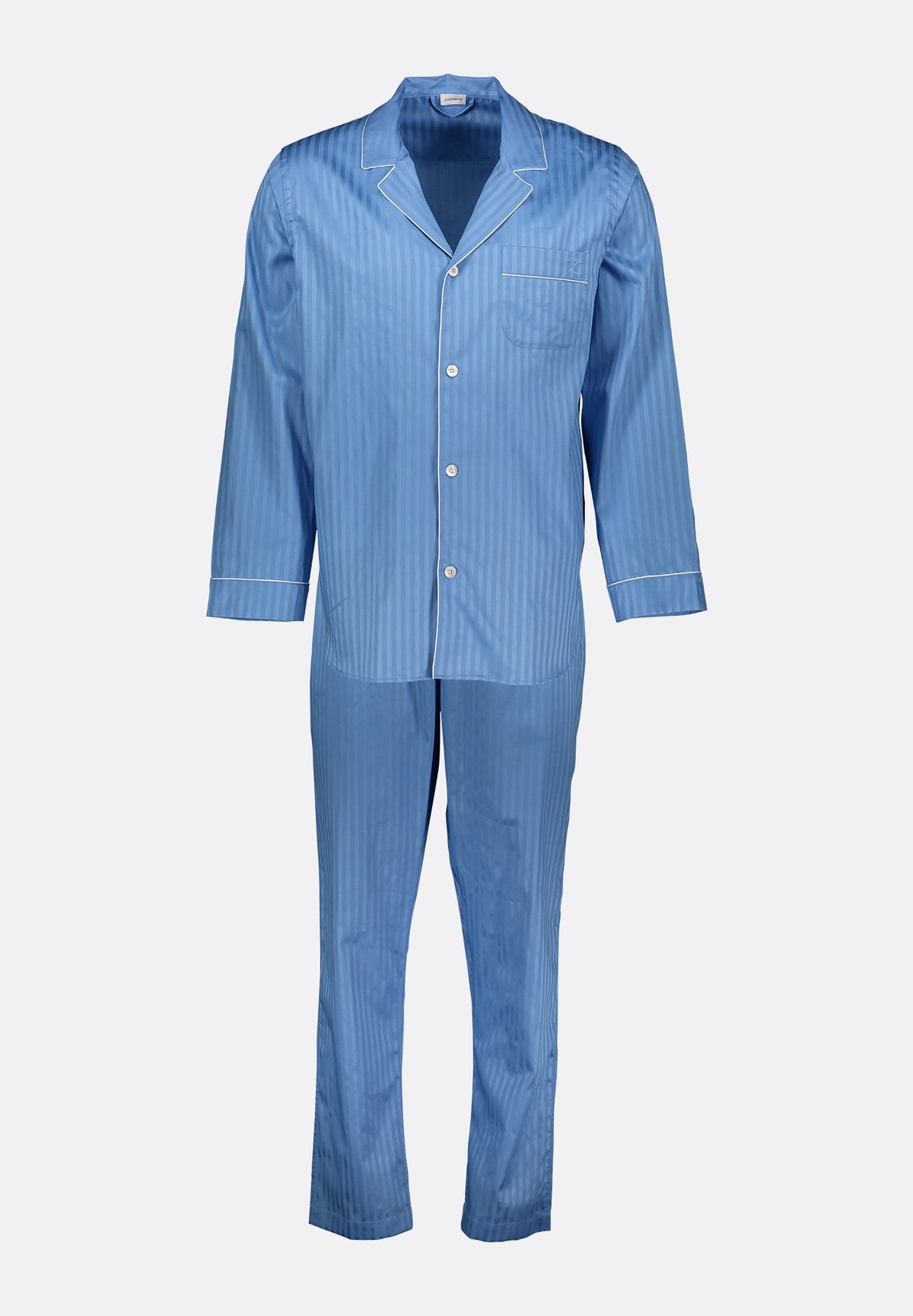 Luxury Swiss Voile | Pyjama Long - lake blue