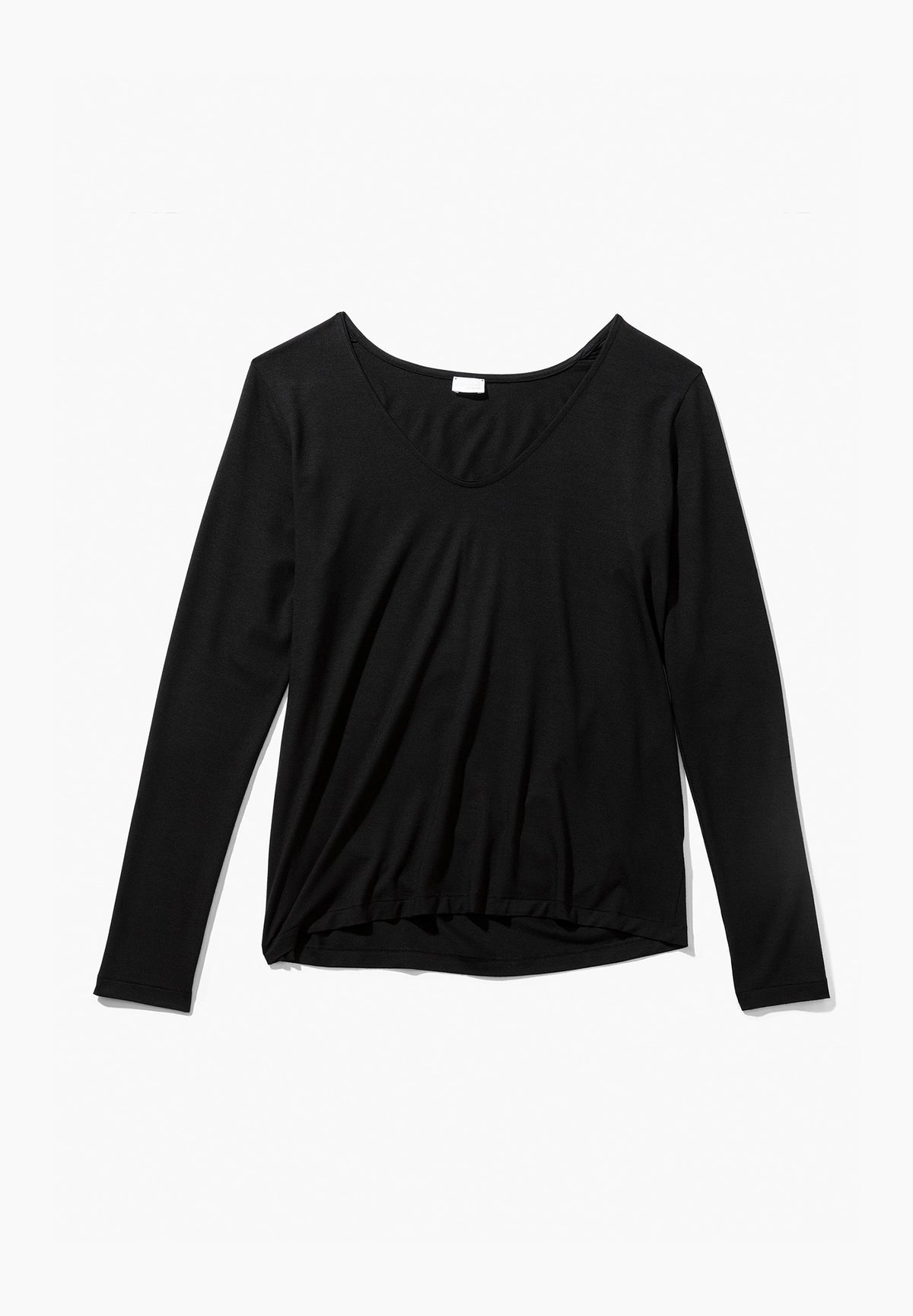 Pureness | T-Shirt Long Sleeve V-Neck - black