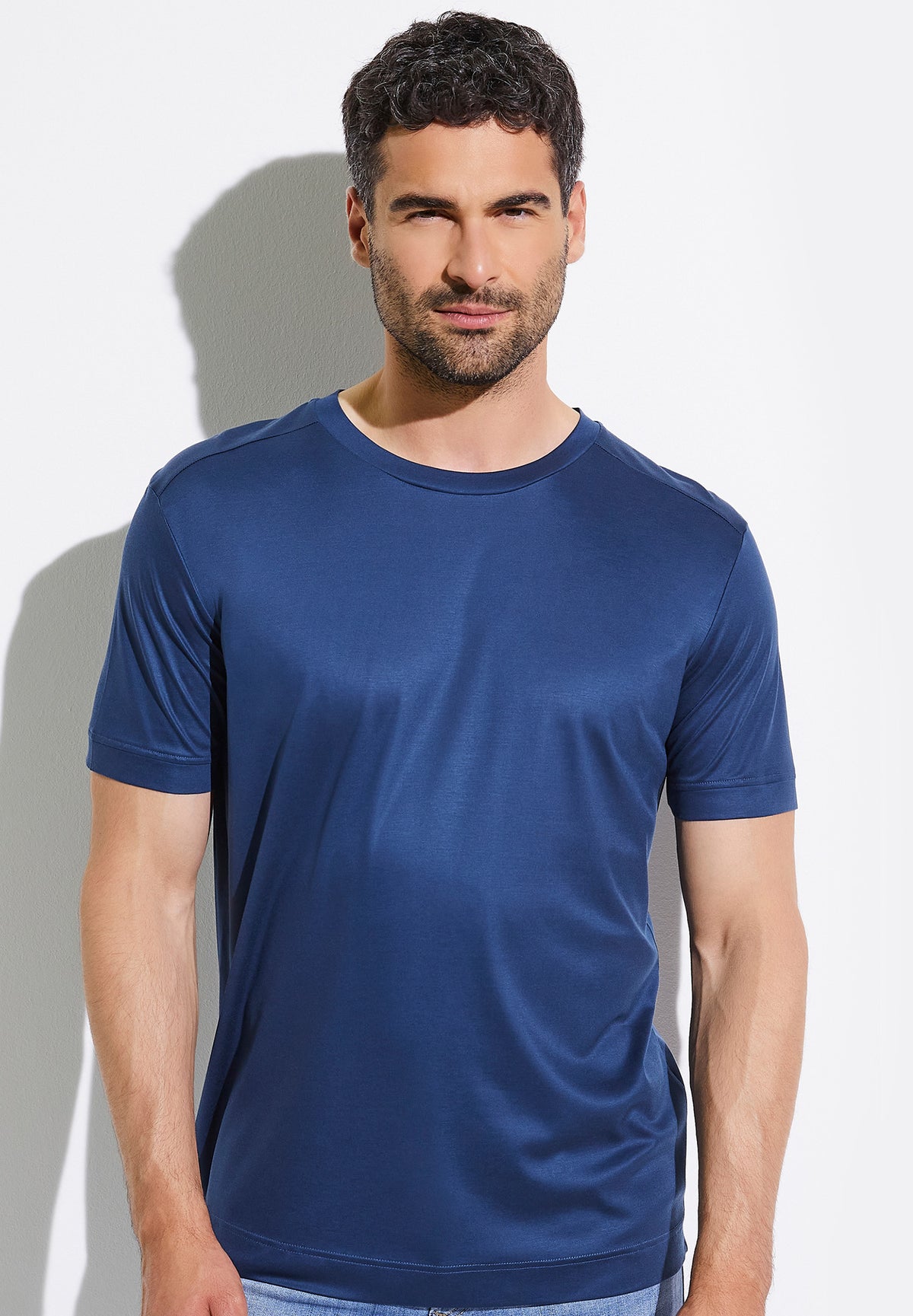 Sustainable Luxury | T-Shirt kurzarm - dark blue