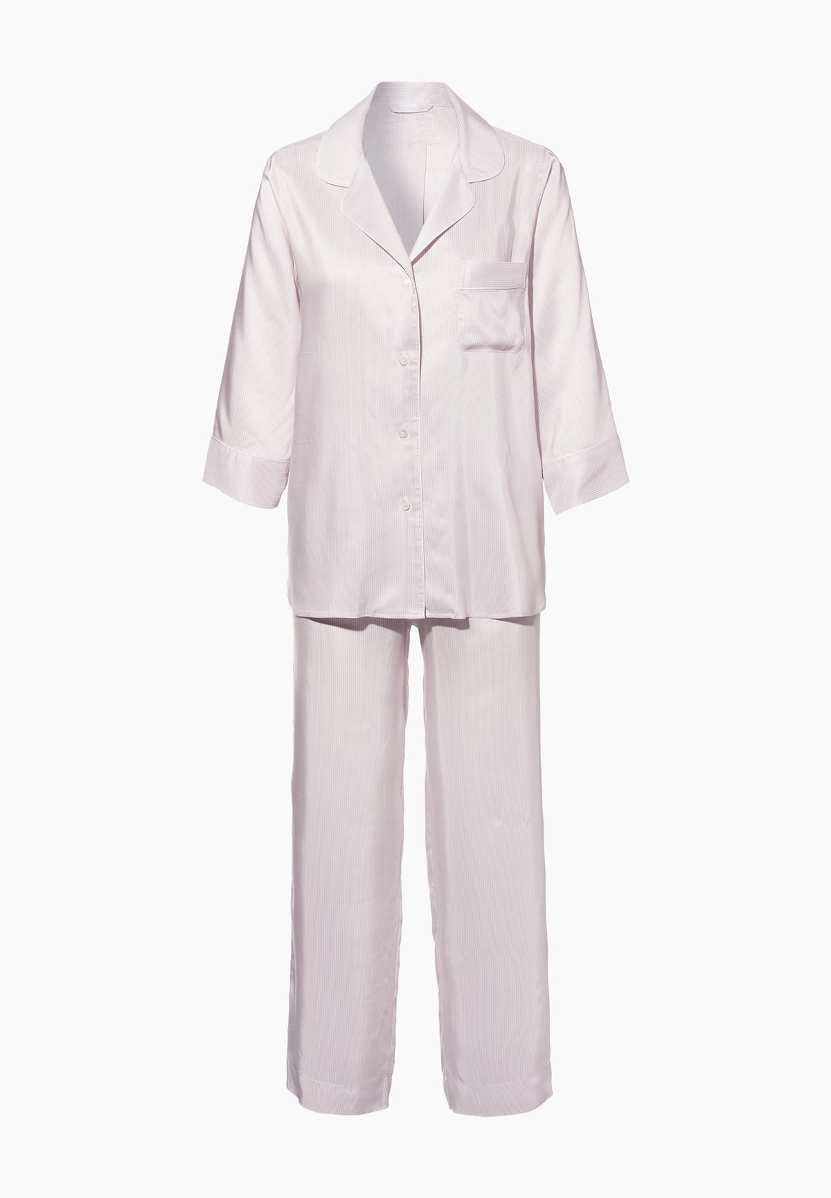 Feminine Stripes | Cropped Pyjama 3/4-Ärmel - lilac stripes